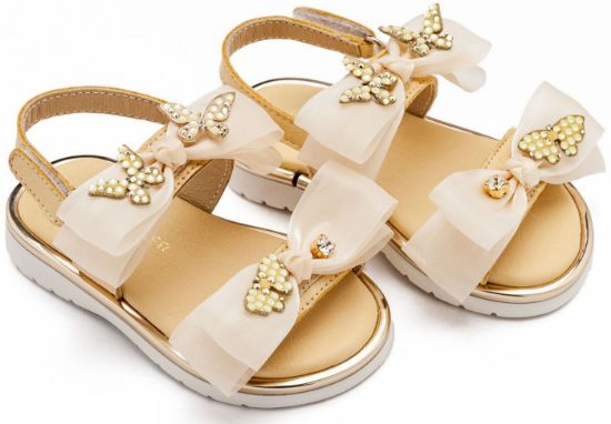 Εικόνα της Πέδιλο με Φίογκους και Πεταλούδες LU6119 Κίτρινο