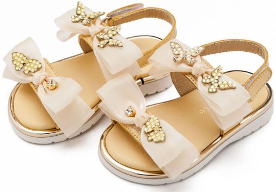 Εικόνα της Πέδιλο με Φίογκους και Πεταλούδες LU6119 Κίτρινο