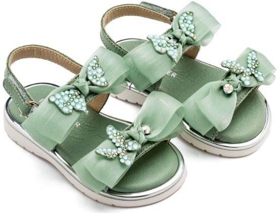 Εικόνα της Πέδιλο με Φίογκους και Πεταλούδες LU6119 Μέντα