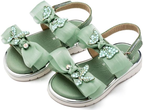 Εικόνα της Πέδιλο με Φίογκους και Πεταλούδες LU6119 Μέντα