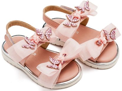 Εικόνα της Πέδιλο με Φίογκους και Πεταλούδες LU6119 Ροζ