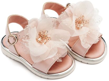 Εικόνα της Πέδιλο με Χειροποίητο Λουλούδι απο Τούλι EXC5877 Ροζ