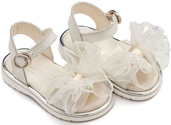 Εικόνα της Πέδιλο με Χειροποίητο Υφασμάτινο Φιόγκο EXC5879 Εκρού