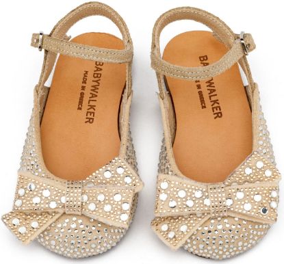 Εικόνα της Σαμπό Διακοσμημένο Ολόγυρα με Στρας και Φιόγκο EXC5872 Μπεζ