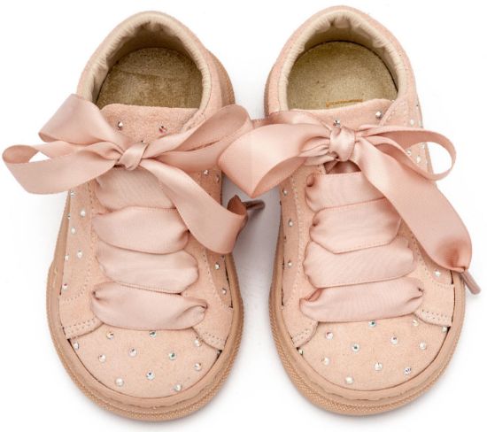 Εικόνα της Σνίκερ Suede με Στρας LU6115 Νουντ