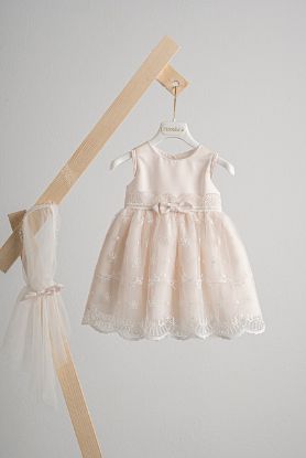 Εικόνα της Πακέτο βάπτισης για κορίτσι Piccolino Carmen peach με βαλίτσα ecru