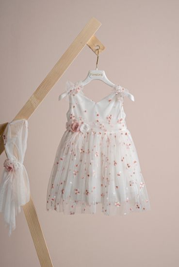 Εικόνα της Πακέτο βάπτισης για κορίτσι Piccolino Klara ivory με τσάντα καπιτονέ ivory