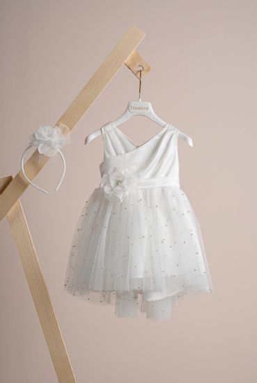 Εικόνα της Πακέτο βάπτισης για κορίτσι Piccolino Zoe ivory με καλάθι