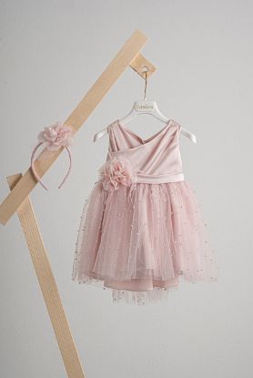 Εικόνα της Πακέτο βάπτισης για κορίτσι Piccolino Zoe pink με τσάντα  ivory