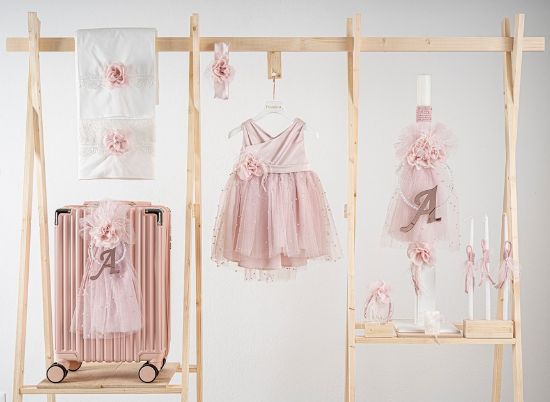 Εικόνα της Πακέτο βάπτισης για κορίτσι Piccolino Zoe pink με βαλίτσα pink