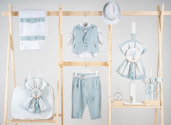 Εικόνα της Πακέτο βάπτισης για αγόρι Piccolino Emanuel ciele