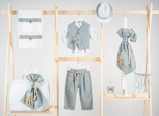 Εικόνα της Πακέτο βάπτισης για αγόρι Piccolino Enrique teal