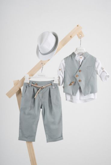 Εικόνα της Πακέτο βάπτισης για αγόρι Piccolino Enrique teal