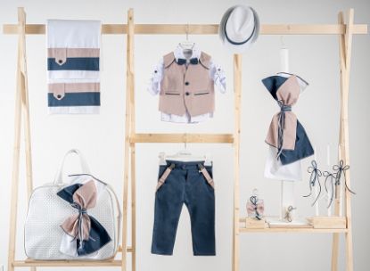 Εικόνα της Πακέτο βάπτισης για αγόρι Piccolino Francisco cobalt