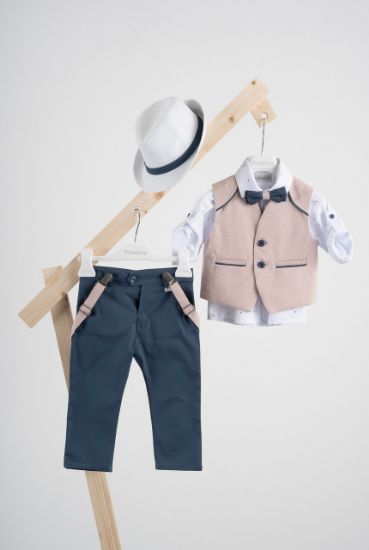 Εικόνα της Πακέτο βάπτισης για αγόρι Piccolino Francisco cobalt