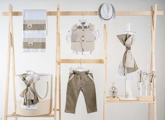 Εικόνα της Πακέτο βάπτισης για αγόρι Piccolino Francisco sage