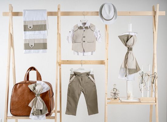 Εικόνα της Πακέτο βάπτισης για αγόρι Piccolino Francisco sage