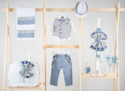 Εικόνα της Πακέτο βάπτισης για αγόρι Piccolino Gustavo light blue