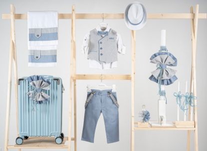 Εικόνα της Πακέτο βάπτισης για αγόρι Piccolino Gustavo light blue
