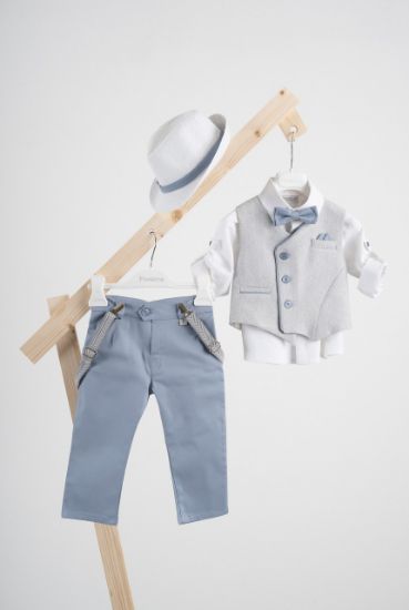 Εικόνα της Πακέτο βάπτισης για αγόρι Piccolino Gustavo light blue