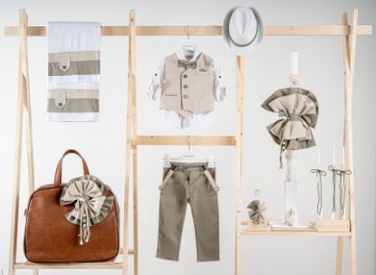 Εικόνα της Πακέτο βάπτισης για αγόρι Piccolino Gustavo sage