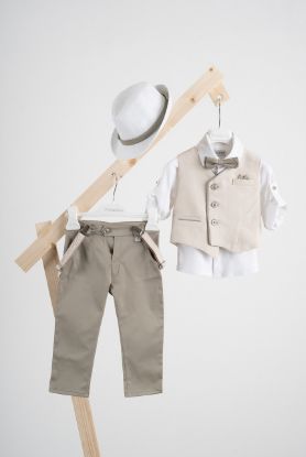 Εικόνα της Πακέτο βάπτισης για αγόρι Piccolino Gustavo sage