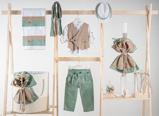 Εικόνα της Πακέτο βάπτισης για αγόρι Piccolino Jose mint