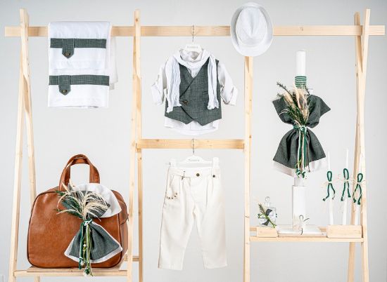 Εικόνα της Πακέτο βάπτισης για αγόρι Piccolino Jose white