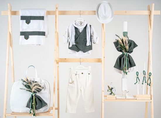 Εικόνα της Πακέτο βάπτισης για αγόρι Piccolino Jose white