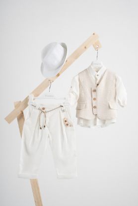 Εικόνα της Πακέτο βάπτισης για αγόρι Piccolino offwhite