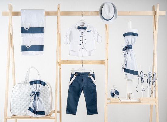 Εικόνα της Πακέτο βάπτισης για αγόρι Piccolino Lorenzo cobalt