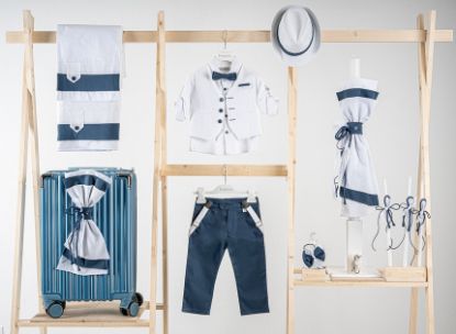 Εικόνα της Πακέτο βάπτισης για αγόρι Piccolino Lorenzo cobalt