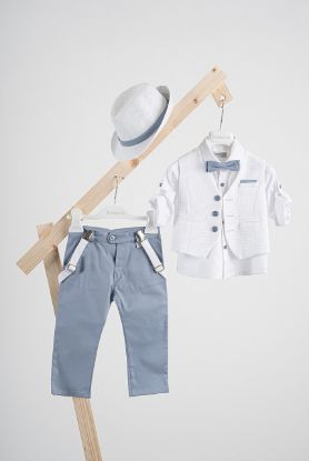 Εικόνα της Πακέτο βάπτισης για αγόρι Piccolino Lorenzo light blue