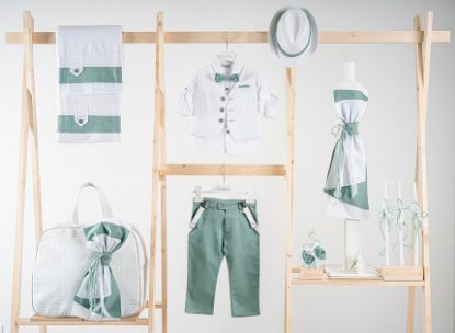 Εικόνα της Πακέτο βάπτισης για αγόρι Piccolino Lorenzo mint