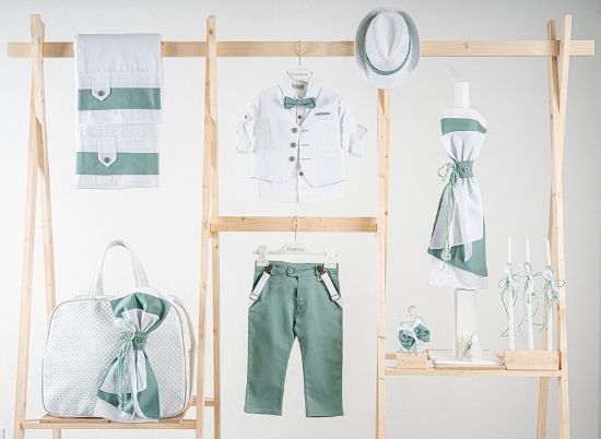 Εικόνα της Πακέτο βάπτισης για αγόρι Piccolino Lorenzo mint