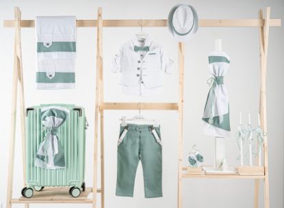 Εικόνα της Πακέτο βάπτισης για αγόρι Piccolino Lorenzo mint