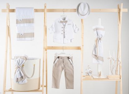 Εικόνα της Πακέτο βάπτισης για αγόρι Piccolino Lorenzo sand