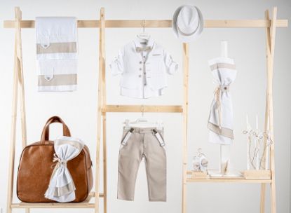 Εικόνα της Πακέτο βάπτισης για αγόρι Piccolino Lorenzo sand