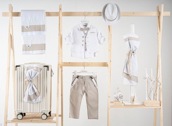 Εικόνα της Πακέτο βάπτισης για αγόρι Piccolino Lorenzo sand