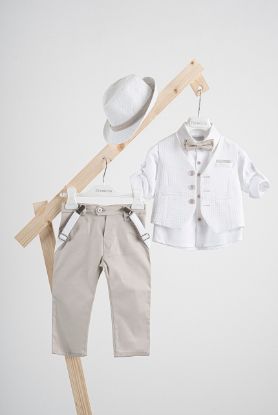 Εικόνα της Πακέτο βάπτισης για αγόρι Piccolino Lorenzo sand