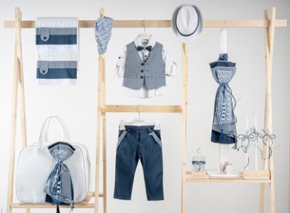 Εικόνα της Πακέτο βάπτισης για αγόρι Piccolino Pablo cobalt