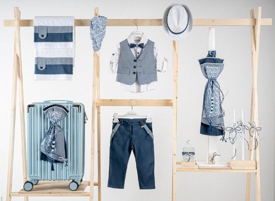 Εικόνα της Πακέτο βάπτισης για αγόρι Piccolino Pablo cobalt