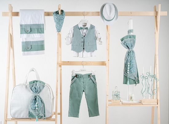 Εικόνα της Πακέτο βάπτισης για αγόρι Piccolino Pablo mint