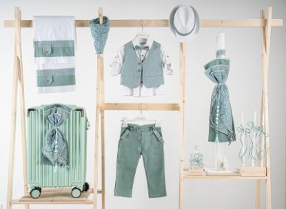 Εικόνα της Πακέτο βάπτισης για αγόρι Piccolino Pablo mint