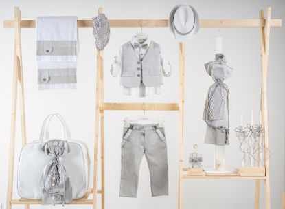 Εικόνα της Πακέτο βάπτισης για αγόρι Piccolino Pablo silver