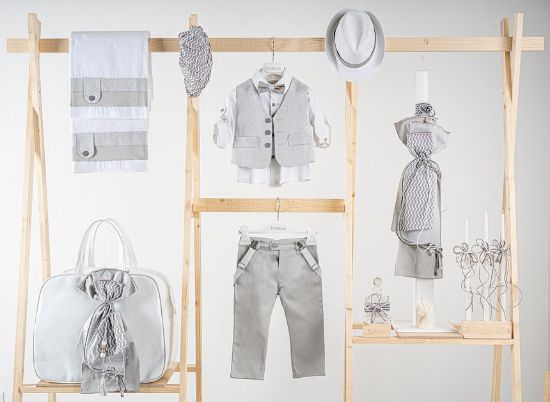 Εικόνα της Πακέτο βάπτισης για αγόρι Piccolino Pablo silver