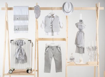 Εικόνα της Πακέτο βάπτισης για αγόρι Piccolino Pablo silver