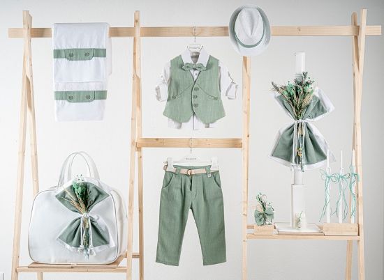 Εικόνα της Πακέτο βάπτισης για αγόρι Piccolino Rafael mint