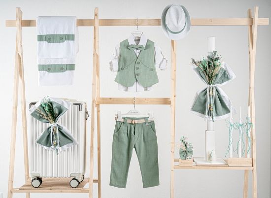 Εικόνα της Πακέτο βάπτισης για αγόρι Piccolino Rafael mint