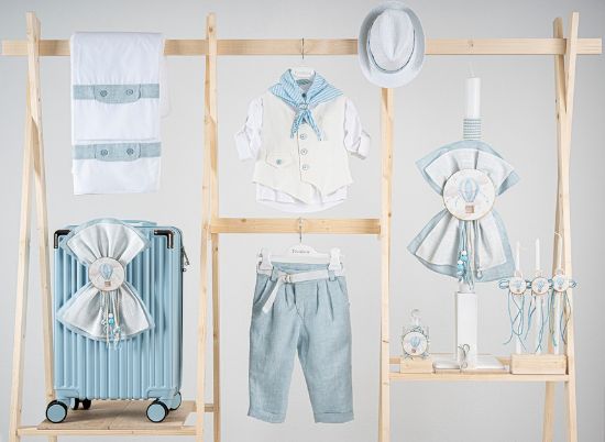 Εικόνα της Πακέτο βάπτισης για αγόρι Piccolino Thomas ciele